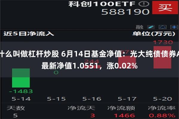 什么叫做杠杆炒股 6月14日基金净值：光大纯债债券A最新净值1.0551，涨0.02%