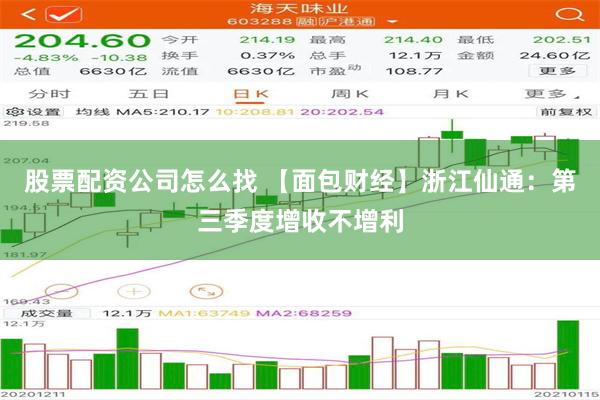 股票配资公司怎么找 【面包财经】浙江仙通：第三季度增收不增利